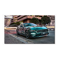 Модульная картина Art-Wood «Автомобиль жемчужно-зеленый Форд Мустанг» 1 модуль 40х60 см