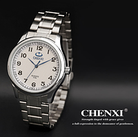 Мужские наручные часы из нержавеющей стали CHENXI CX-010A Белые
