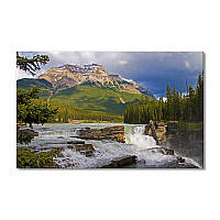 Модульная картина Art-Wood «Водопад Атабаска в Канаде» 1 модуль 40х60 см