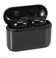 Беспроводные вакуумные наушники-гарнитура с микрофоном в кейсе Earbuds DT-4 Bluetooth Черные