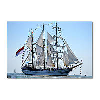 Модульная картина Art-Wood «Корабль с парусами в море» 1 модуль 40х60 см