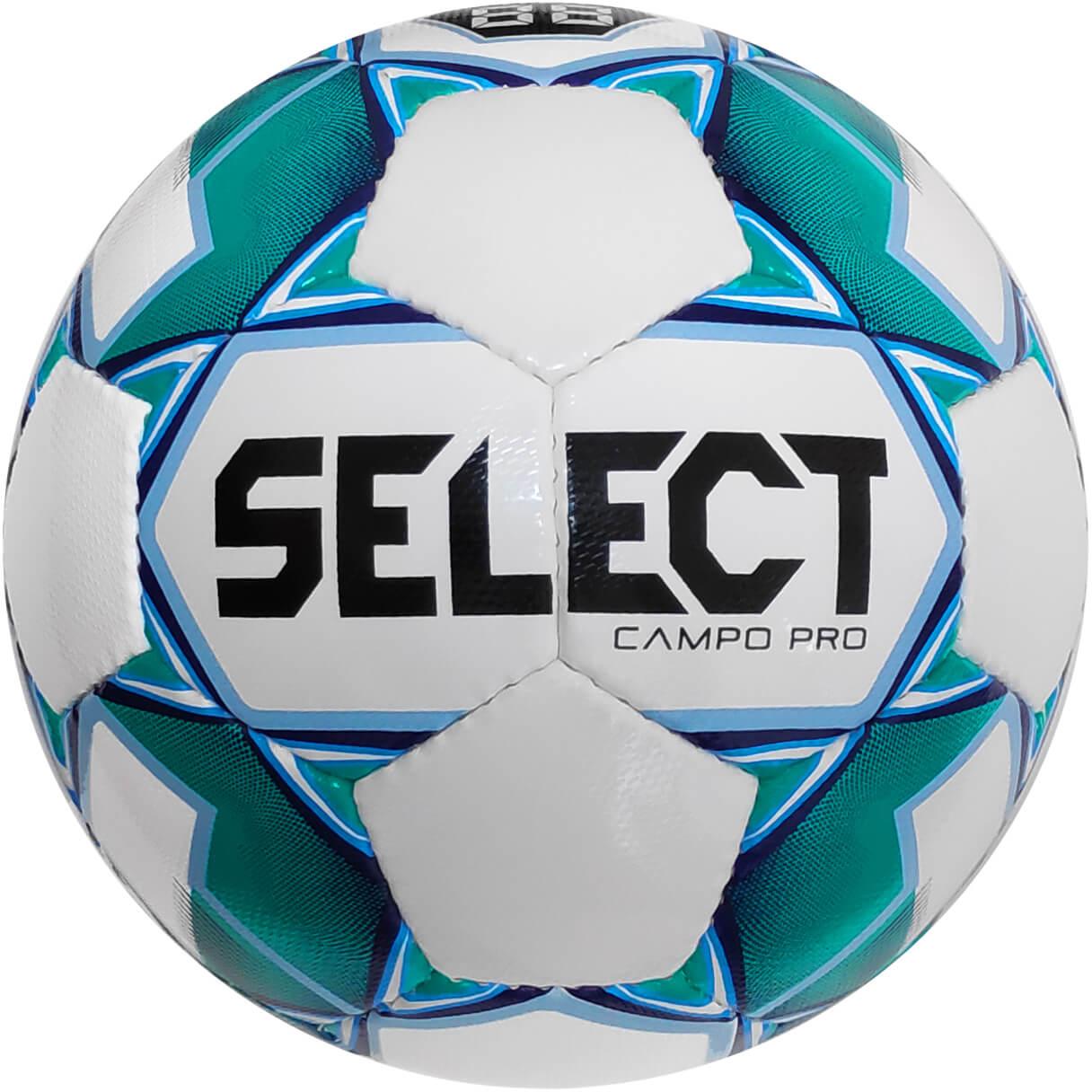 М'яч футбольний SELECT Campo Pro (015) білий/зелений, розмір 4