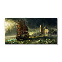 Модульная картина Art-Wood «Корабль в шторм» 1 модуль 40х60 см