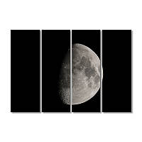 Модульная картина Art-Wood «Луна и ее влияние на Землю» 4 модуля 120x180 см