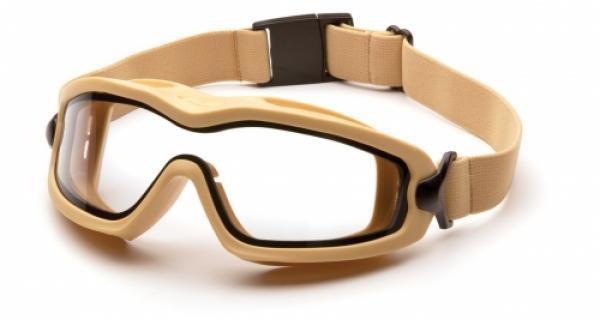 Окуляри захисні з ущільнювачем Pyramex V2G-XP TAN (clear) прозорі