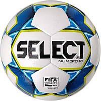 Мяч футбольный SELECT Numero 10 FIFA (015) бел/син, размер 5