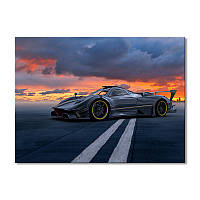 Модульная картина Art-Wood «На закате трасса для спортивных автомобилей» 1 модуль 40х60 см