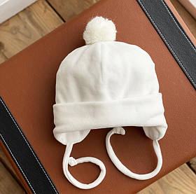 Шапка для малюків "Velour" об’єм 38-40 см Kid's Fantasy Молочний