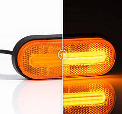 Ліхтар габаритний Fristom FT-070 Z LED жовтий, фото 2