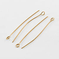 Піни з петлею 200 шт. 30х0.7 мм залізо Колір світло-рожеве золото