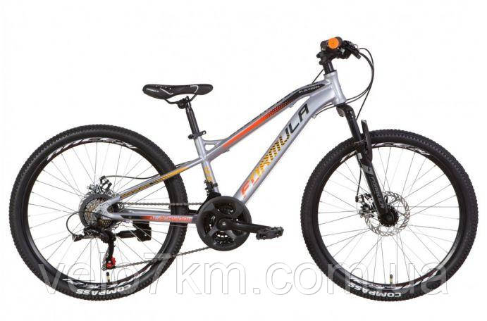 Велосипед AL 24" Formula Blackwood 1.0 AM DD рама 12,5" серо-оранжевый с черным