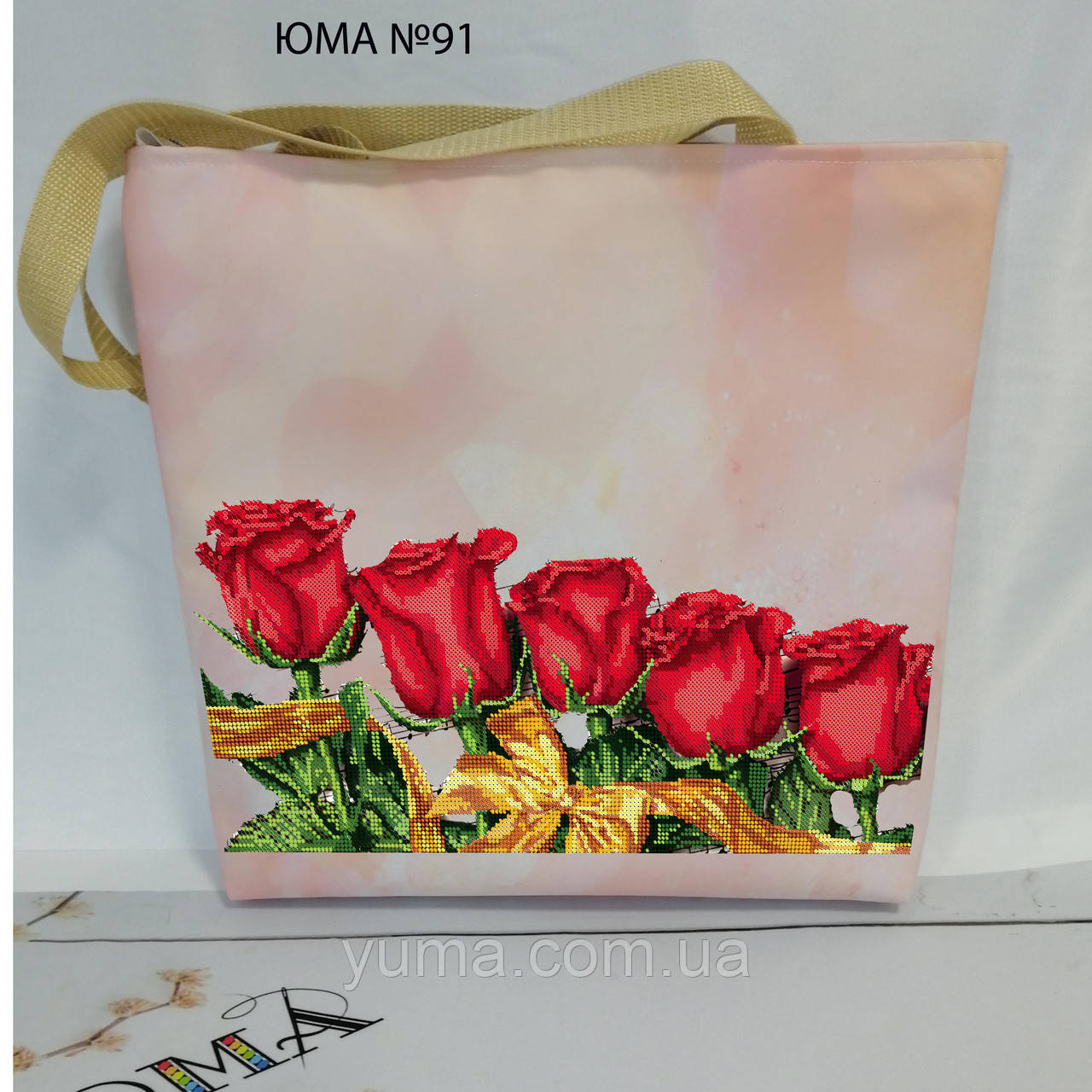 Сумка для вишивки бісером Троянди, фото 1