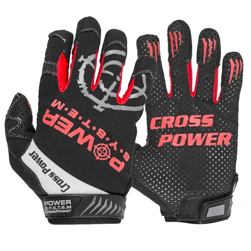 Рукавички для кросфіту з довгим пальцем Power System PS-2860 Cross Power Black/Red S