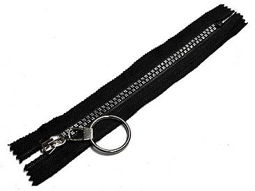 Блискавка тракторна імітація Каміння нікель 18см Тип5 з одним бігунком Kiwi