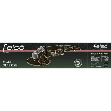 Кутова шліфмашина (болгарка) 180мм Felső GL1950SE, фото 2