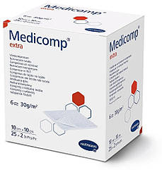 Серветки з нетканого матеріалу Medicomp® extra 10см х 10см 2шт