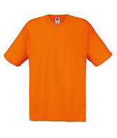Мужская футболка оранжевая хлопок 082-44
