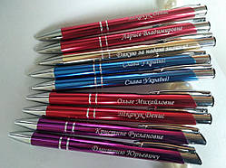 Подарункові ручки з лазерним гравіюванням від виробника. Макет безкоштовний. Є подарункові коробочки