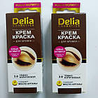 Крем-фарба для брів з олією аргани Delia cosmetics Color Cream без аміаку, 1.0 Чорна, фото 4