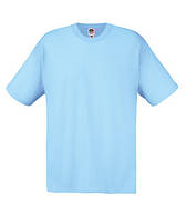 Мужская футболка голубая хлопок 082-YT