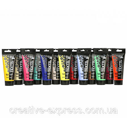 Фарба акрилова для тканин, Лимонна, 60 мл, ROSA TALENT, фото 1