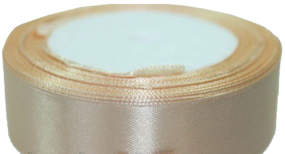 Стрічка атласна 2,5 см/23м 45 (155) Бежева