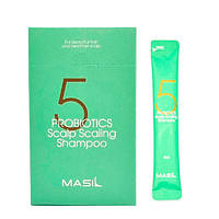 Глубокоочищающий шампунь с пробиотиками Masil 5 Probiotics Scalp Scaling Shampoo 8 ml