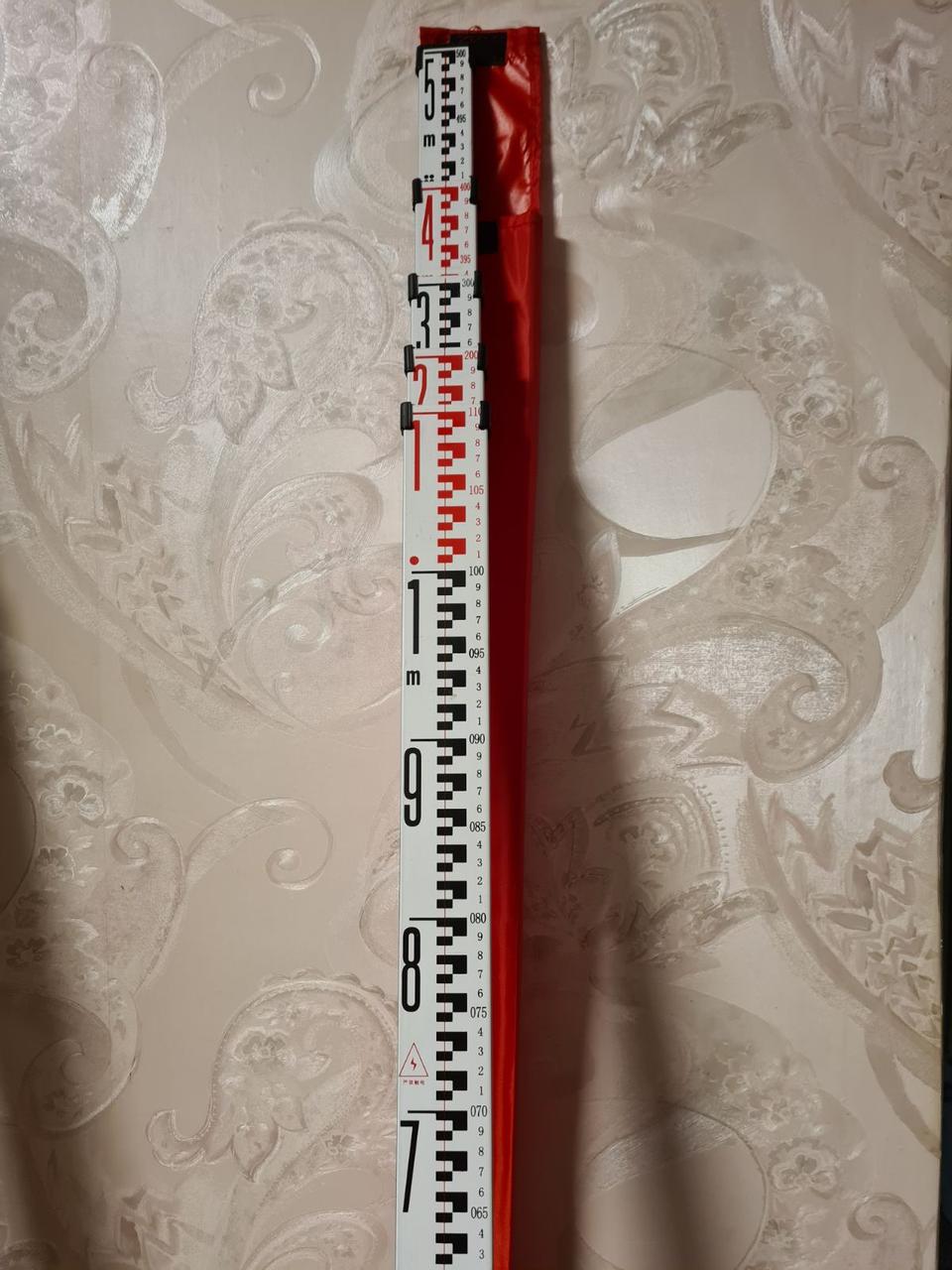 Рейка геодезична 5 метрів PRO (для всіх лазерних рівнів), фото 1