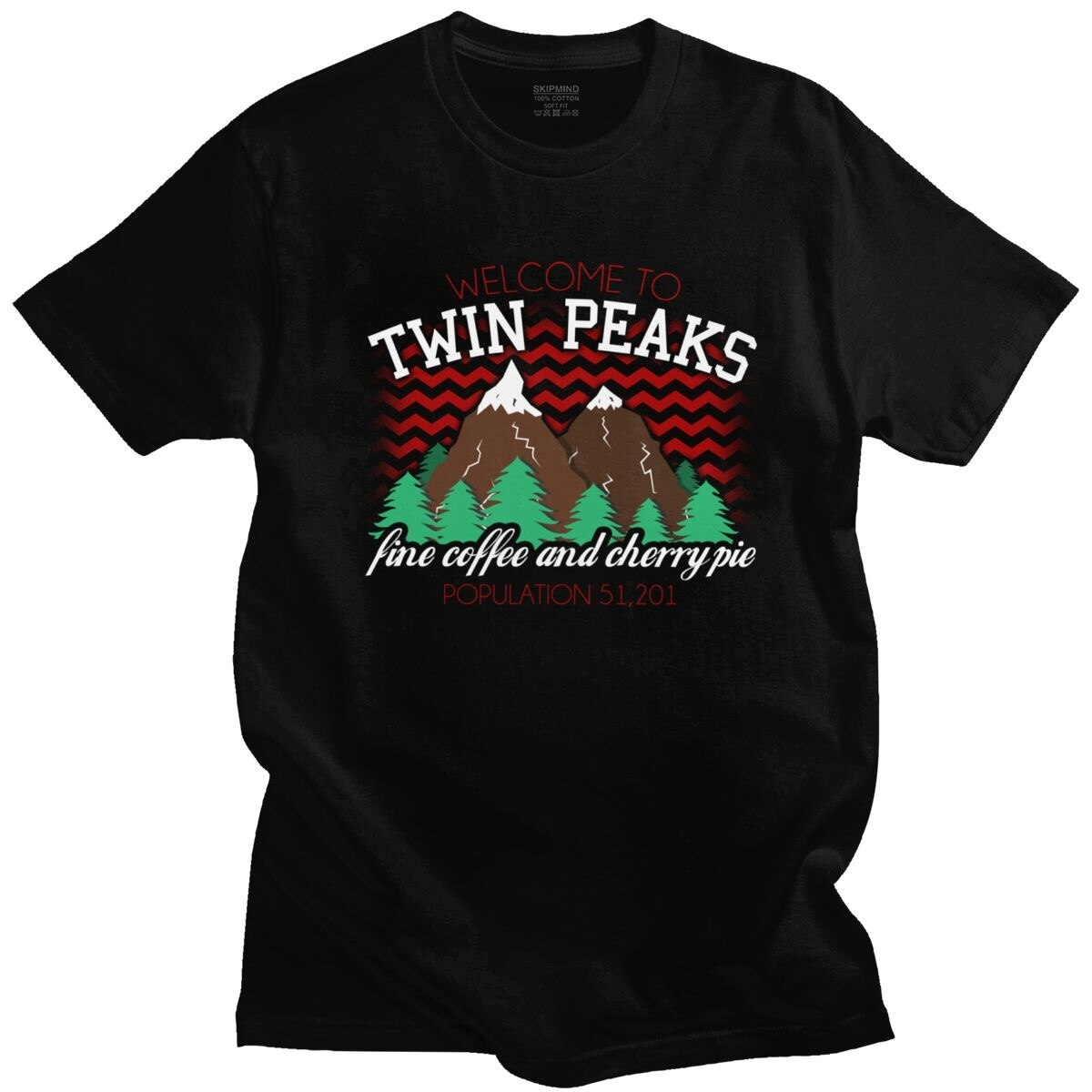 Футболка чорна LOYS фильми Personality Welcome To Twin Peaks XS