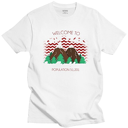 Футболка біла LOYS фильми Personality Welcome To Twin Peaks XS