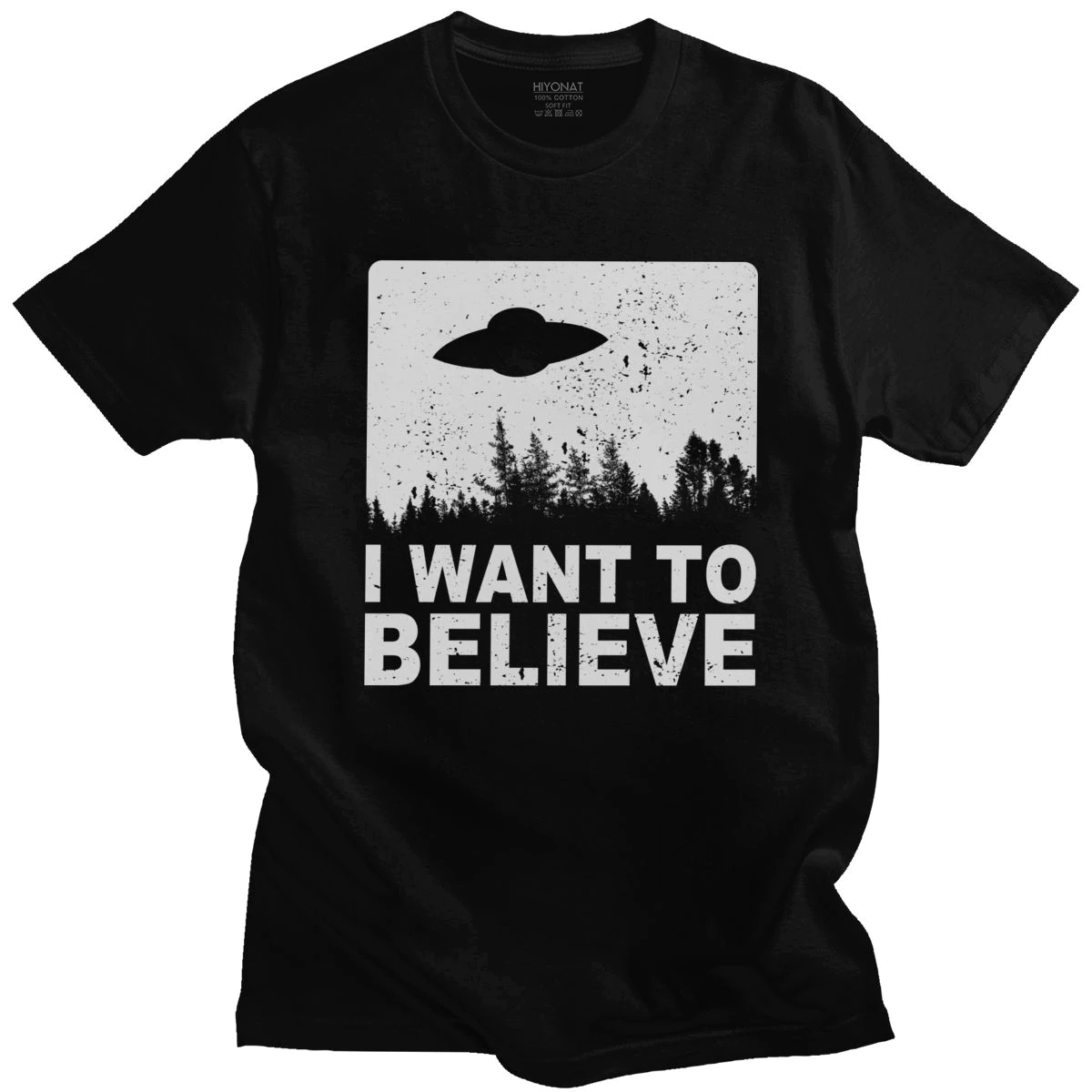 Футболка чорна LOYS фильми I want to believe XS