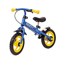 Дитячий біговий велосипед WORKER Pelican - синьо-жовтий