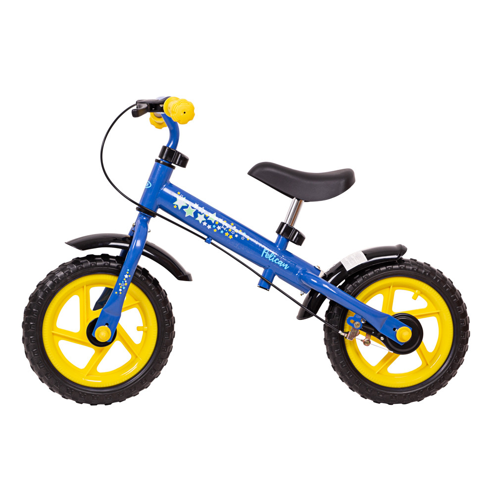 Дитячий біговий велосипед WORKER Pelican - синьо-жовтий - фото 2 - id-p1483008778