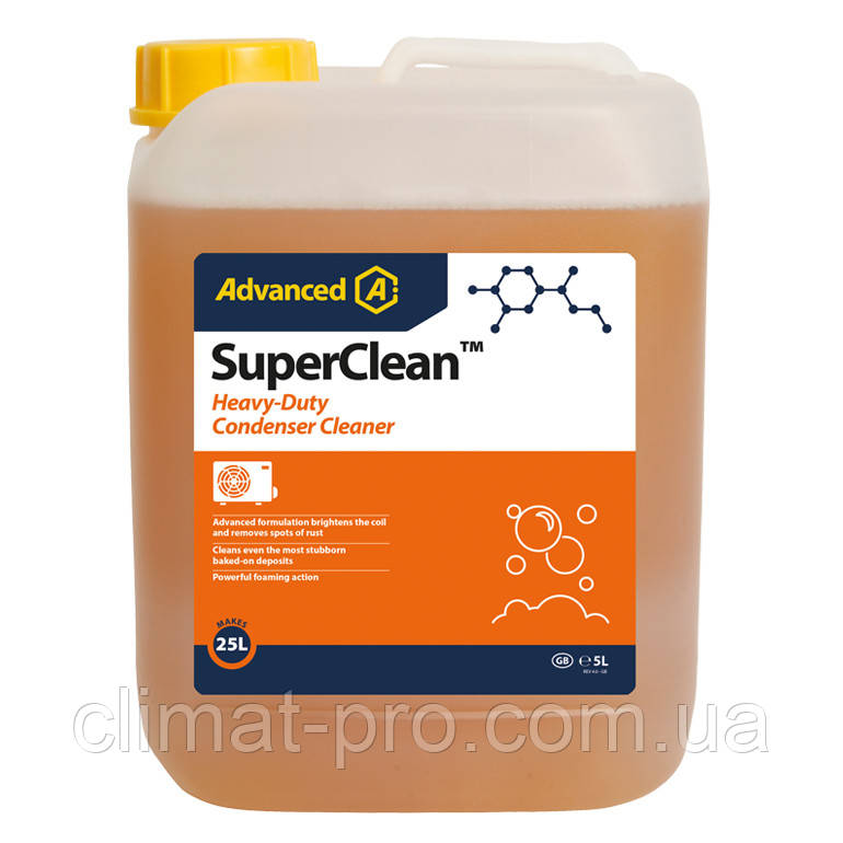Надпотужний засіб для очищення конденсаторів SuperClean (5 л), Великобританія