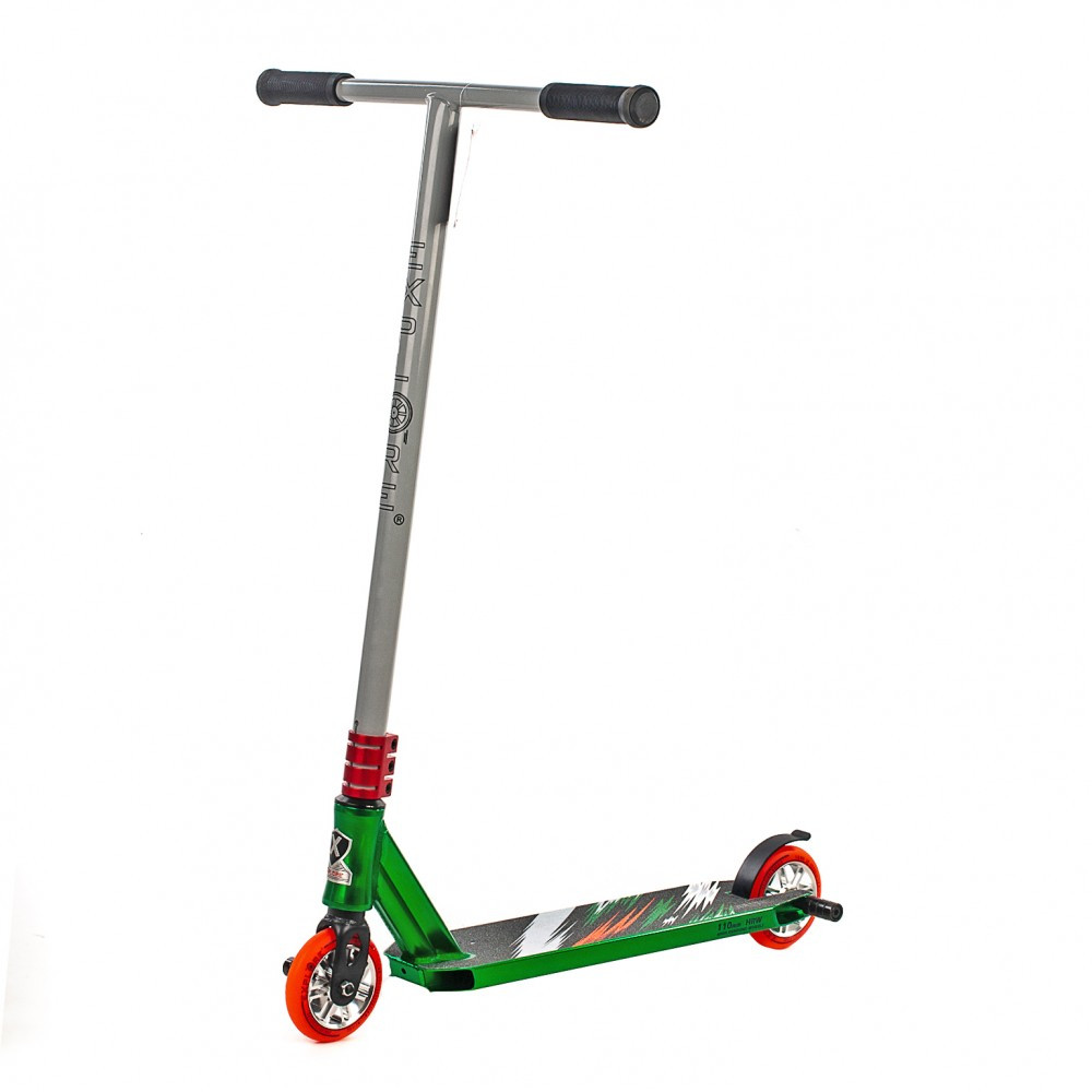 Самокат трюковий Explore PESCARA HD II зелений, фото 1