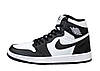 Кросівки Nike Air Jordan 1 Retro high Black White взуття Найк Аір Джордан чорно-білі високі жіночі чоловічі підліткові, фото 7
