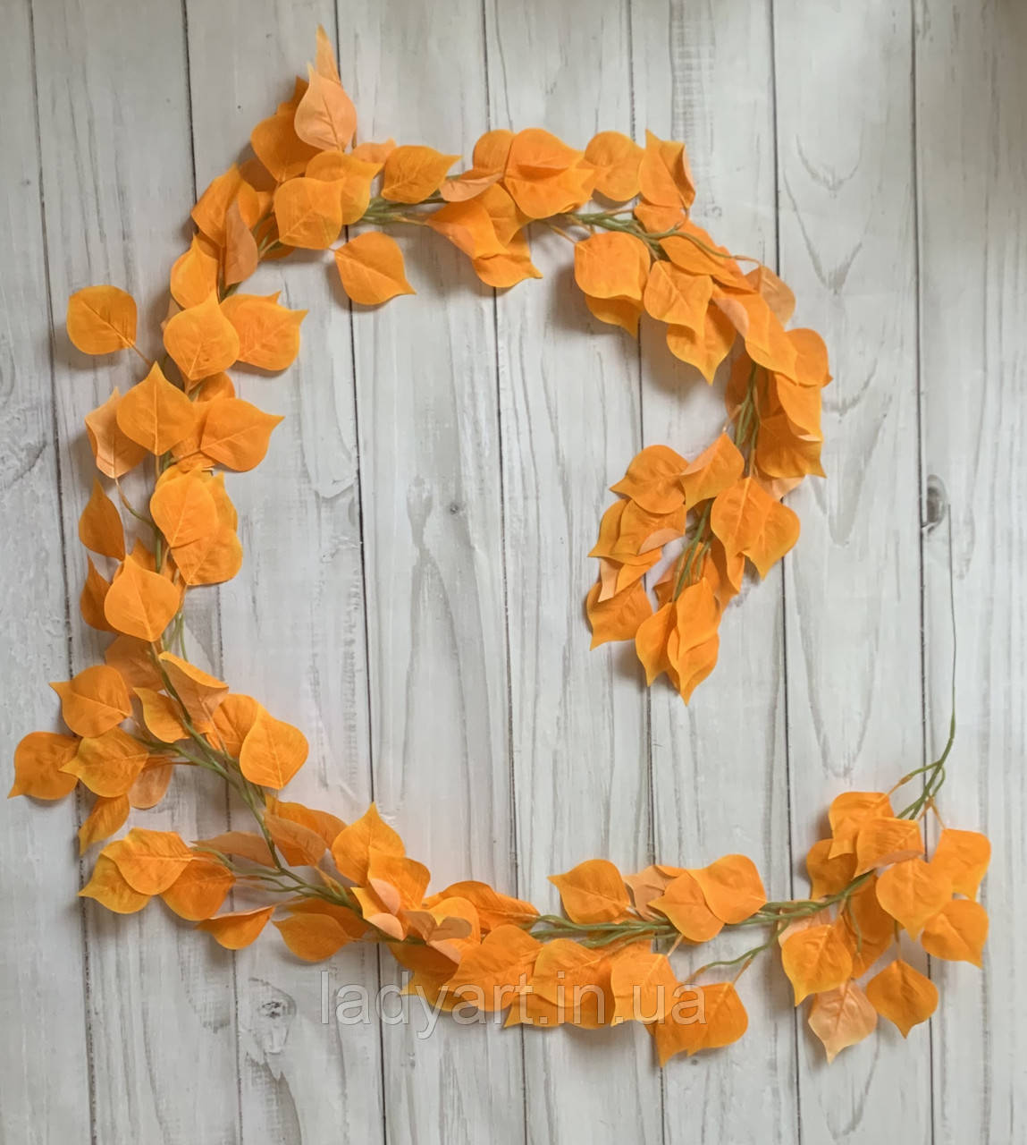 Ліана листя береза 2 м жовто-жовтогаряча, фото 1