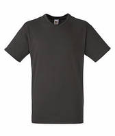 Мужская футболка с v-образным вырезом темно-серая 066-GL