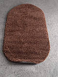 Килим коричневий овальний 0.5x0.8 Туреччина приліжковий, фото 3