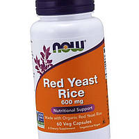 Красный дрожжевой рис Now Red Yeast Rice 600 мг 60 капсул