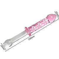 Скляний фалоімітатор у подарунковій упаковці