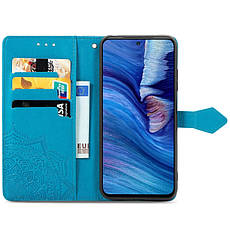 Шкіряний чохол (книжка) Art Case з візитницею для Xiaomi Redmi Note 10 5G / Poco M3 Pro Слот для візитки, Синій, фото 2