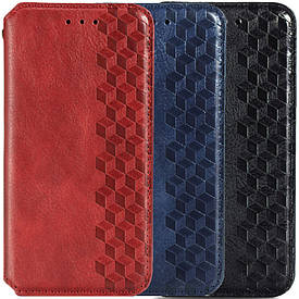 Уценка Кожаний чохол книжка GETMAN Cubic (PU) для Xiaomi Poco M3