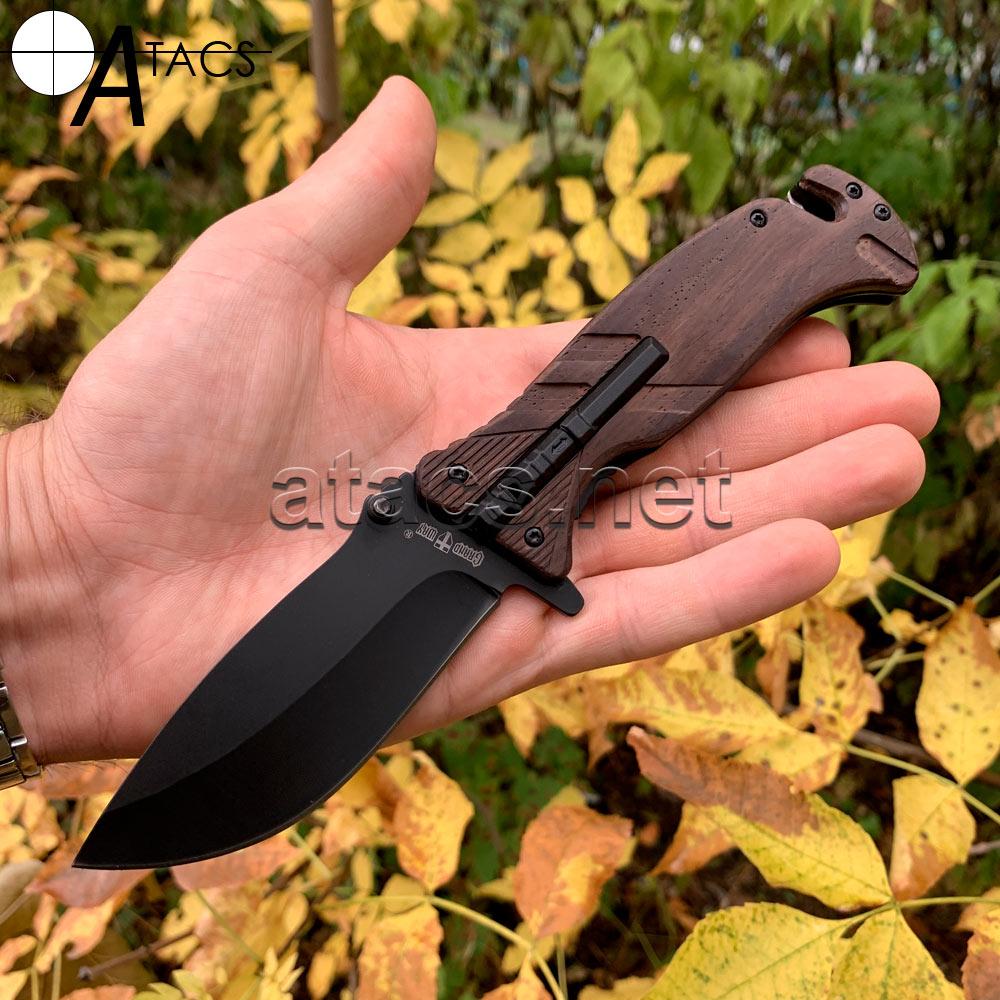 Ніж складаний фліпер зі стропорізом + гніво