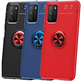 TPU чехол Deen ColorRing під магнітний тримач (opp) для Xiaomi Poco M3