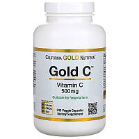 Vitamin C Gold C 500 мг California Gold Nutrition 240 капсул