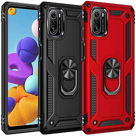 Ударостійкий чохол Serge Ring for Magnet для Xiaomi Redmi K40/K40 Pro/K40 Pro+/Poco F3/Mi 11i