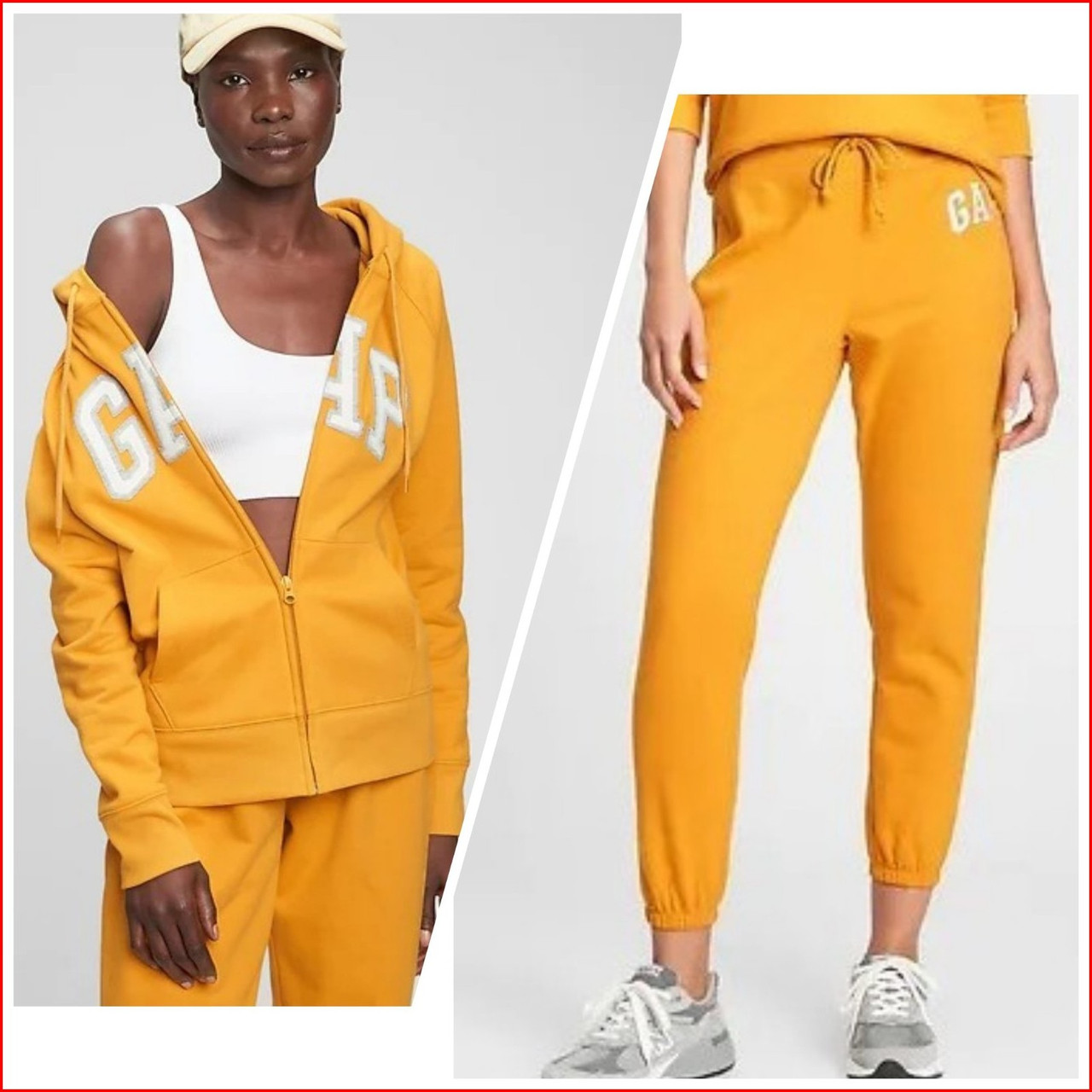 Спортивний костюм жіночий GAP Logo ОРИГІНАЛ (розмір S) жовтий