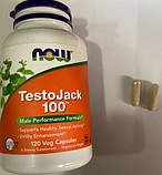 Бустери тестостерону Тестоджек NOW Testo Jack 100 120 капсул вегетаріанських, фото 3