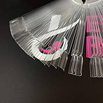 Тіпси для зразків ромашка, для палітри лаків біла 20 нігтиків, фото 4